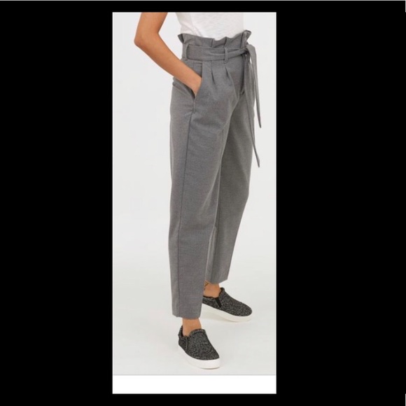 H&M Pants - Grey paper bag pants from H&M